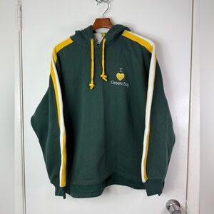Green Bay Packers vintage Christopher and Banks pop over hoodie. L